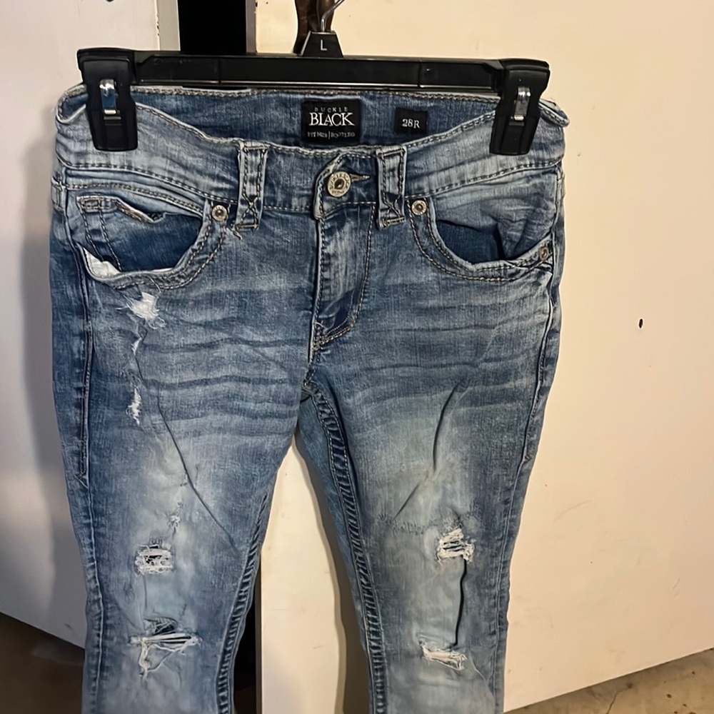 Men’s Buckle black jeans 28R